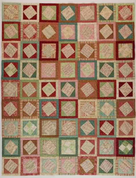 Back of double sided quilt